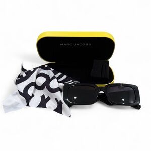 Marc Jacobs Black Rectangular Sunglasses